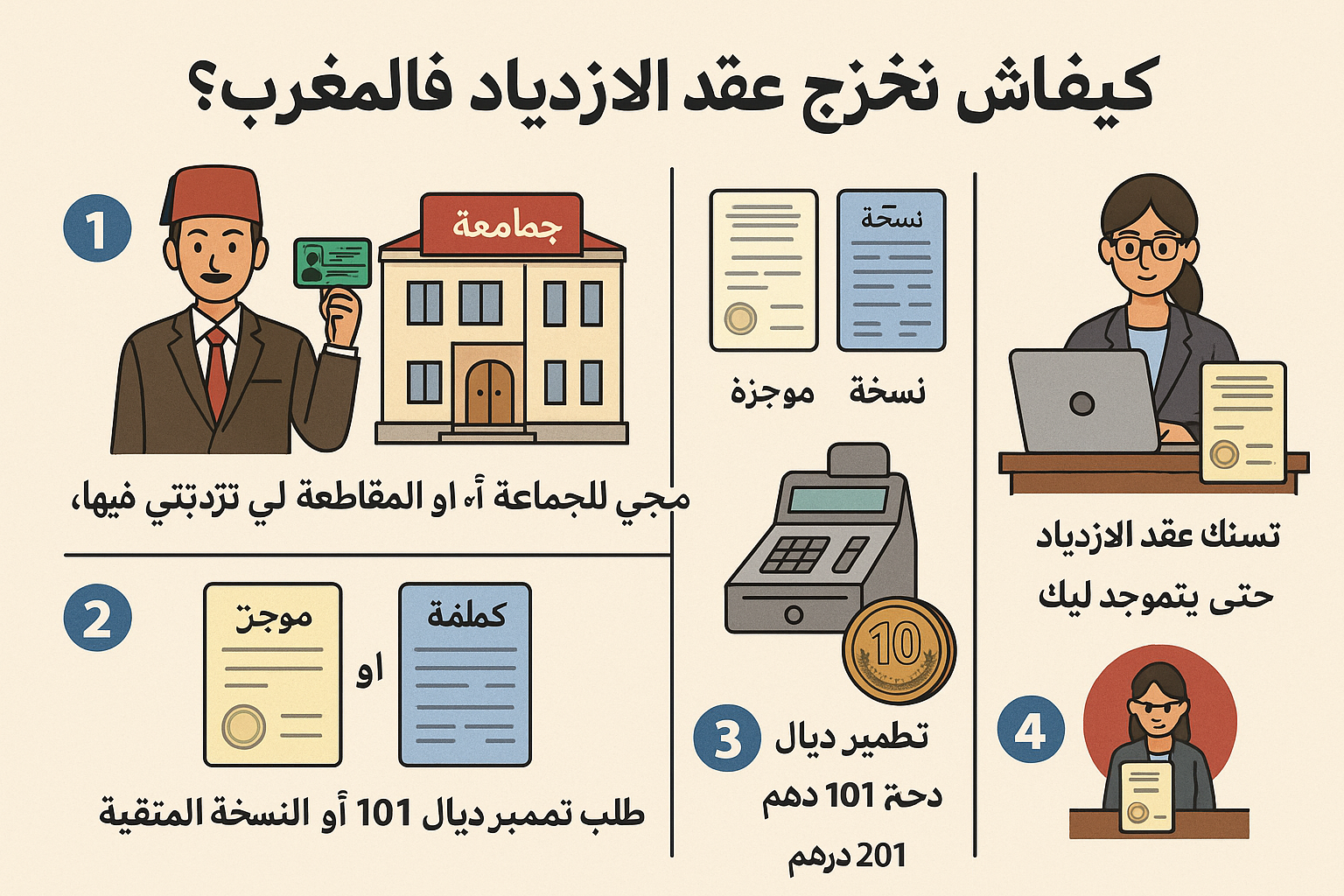 كيفاش نخرج عقد الازدياد فالمغرب؟ خطوة بخطوة + الطريقة الإلكترونية